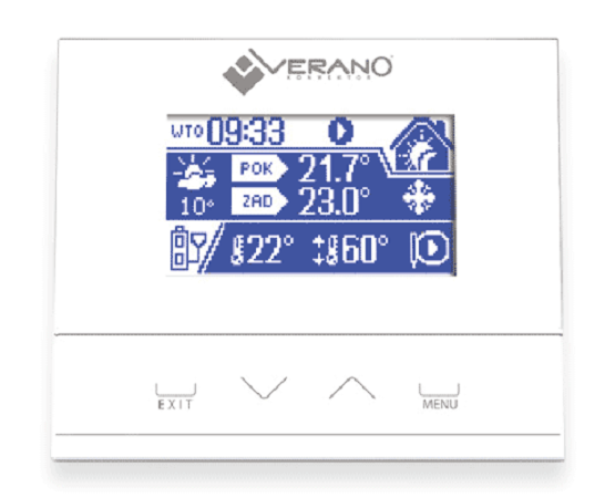 Регулятор для радиаторов с вентилятором и двухтрубных фанкойлов VERANO VER-24S Масляные обогреватели